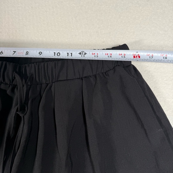 Cider Black Wide Leg Palazzo Pants Drawstring Waist OXL Plus Size Minimal Work - Picture 4 of 8